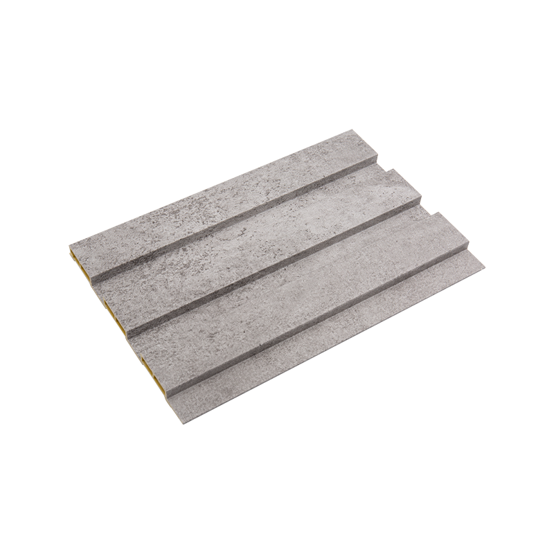 แผงผนังไม้พลาสติกร่อง 3 มิติที่ทำอย่างดี