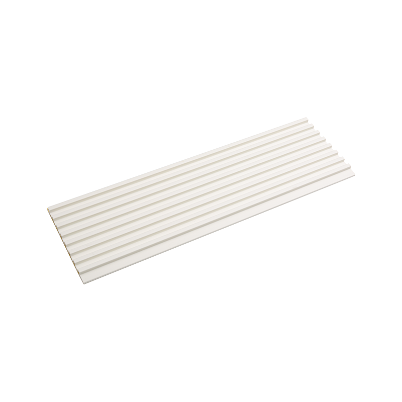 แผงผนังหุ้ม WPC 3 มิติที่เรียบง่าย