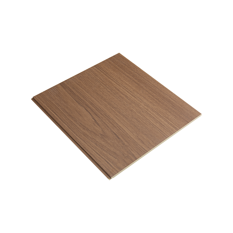 ห้องนั่งเล่นที่ทันสมัยแผงผนังดูดซับเสียงไม้พลาสติก 3d